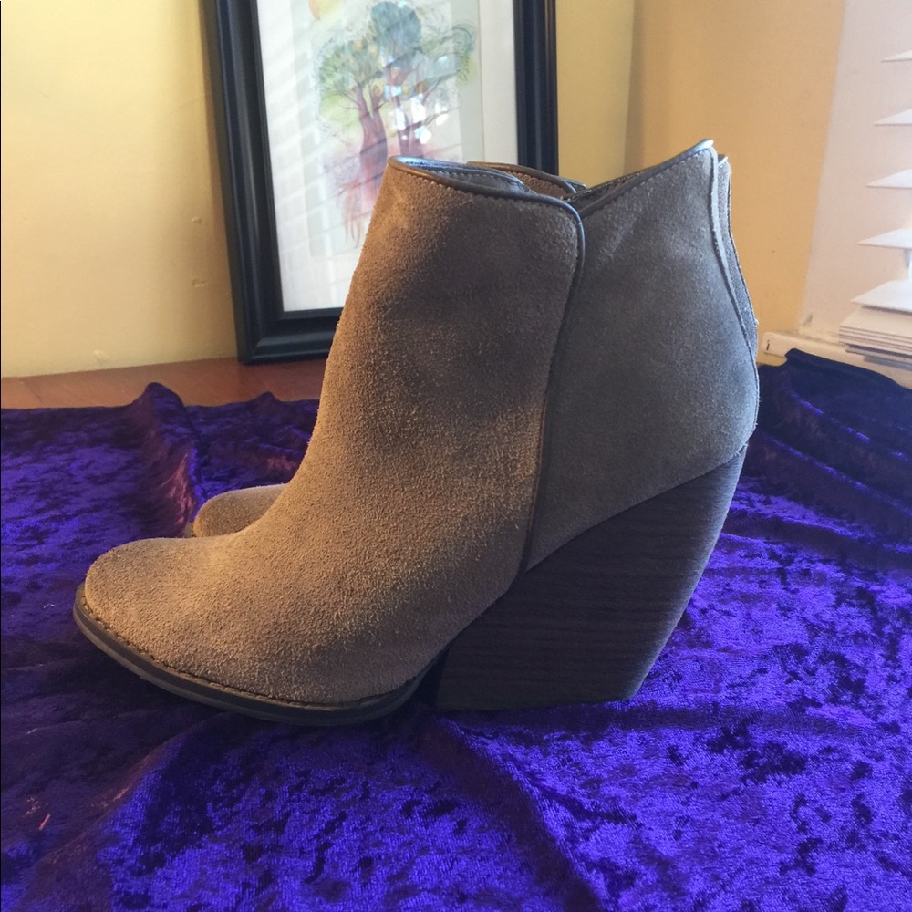Hip suede booties